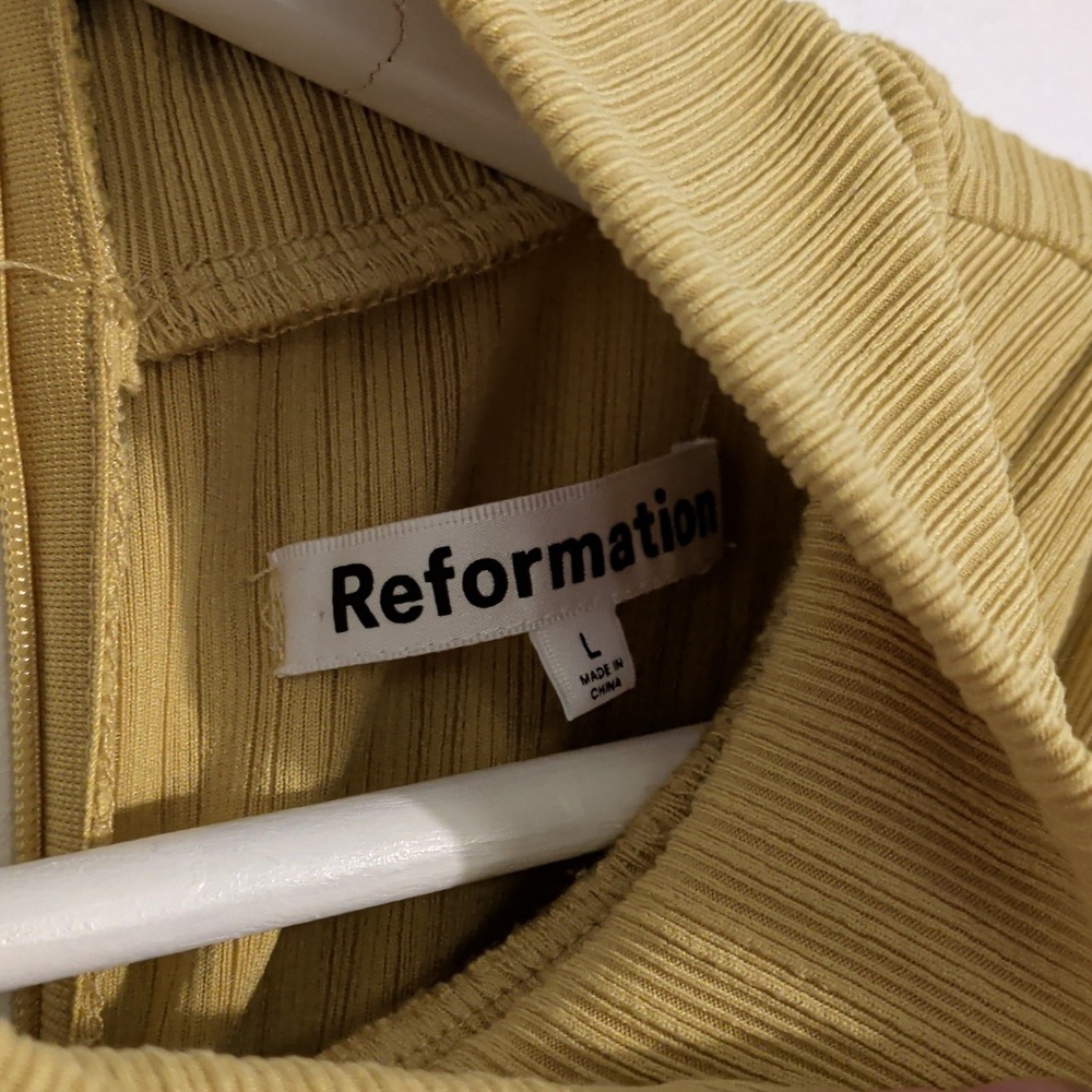 REFORMATION malorie knit dress - size large - Picture 7 of 9